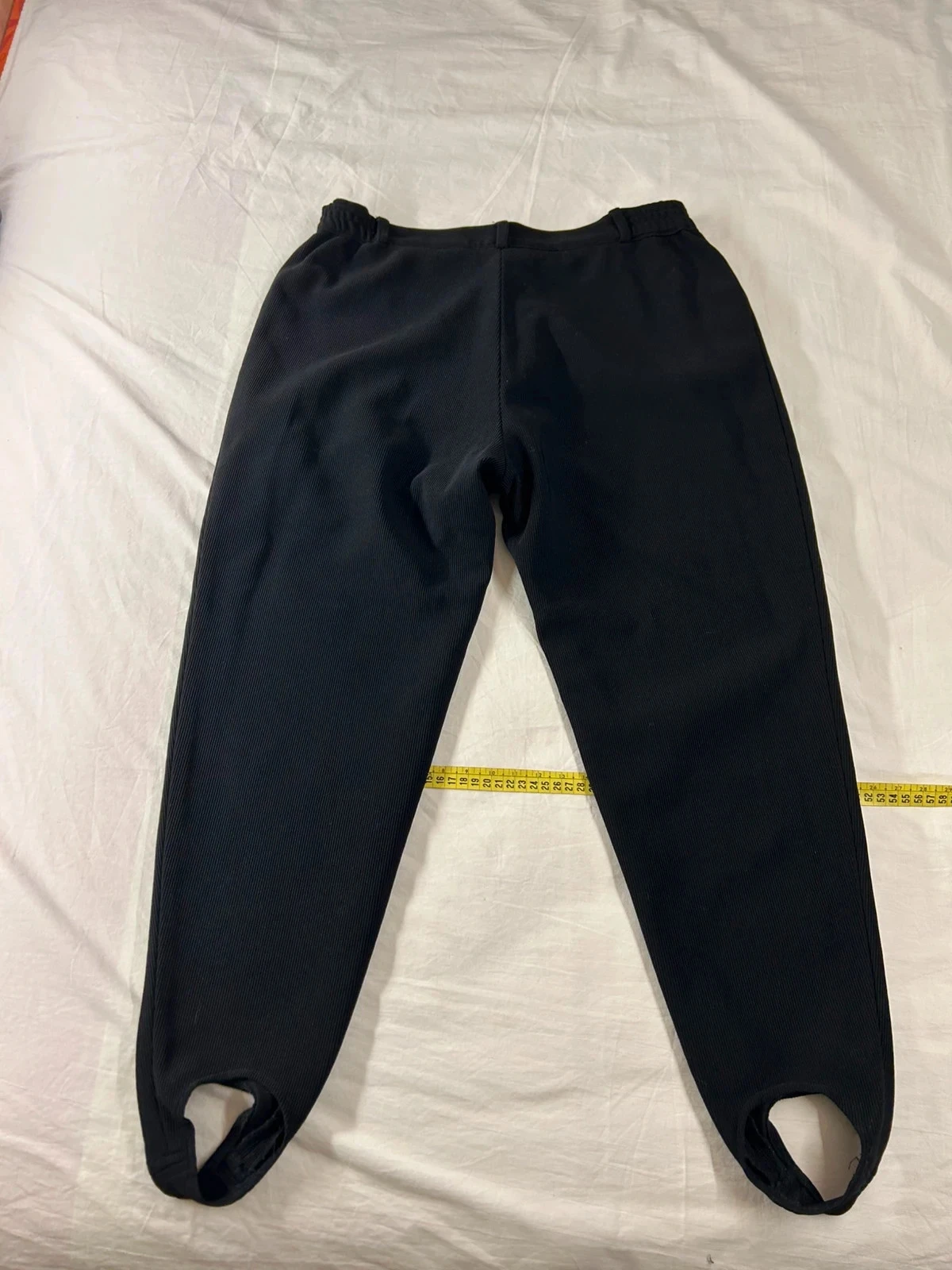 Pantalon legging vintage noir Derik en polyamide – photo 12
